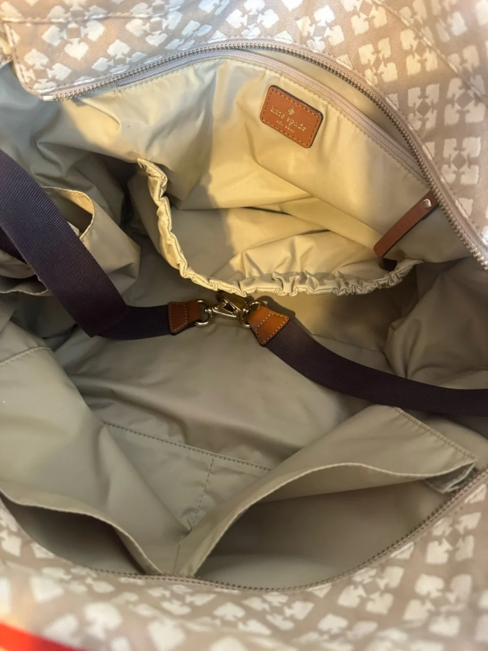 Kate Spade Stevie Diaper Bag Spade Flower Jacquard Tote